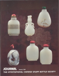 Cover page of the Summer 1989 International Chinese Snuff Bottle Society Journal